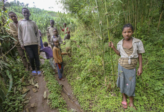 Etiopie - vesnice Bargo (oblast Sidama)