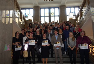 Program STARTér, Věř si a podnikej! oslavil 20. narozeniny slavnostním předáním symbolických šeků ús