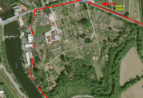 Detail-Mapa Vypouštění 2016-Terezín,Pražská ul